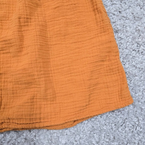 Xirena Top Womens Small Orange‎ Sleeveless Gauze Y Neck Cotton Flowy - Picture 2 of 11